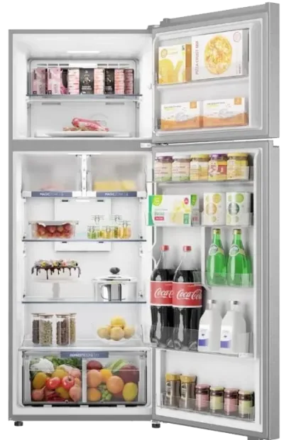 Haier 473L Silver Refrigerator 672VCFMESEG
