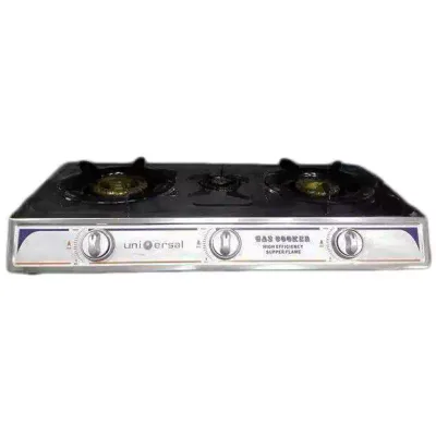 Universal 3 Burner Stainless Steel Tabletop Gas Cooker