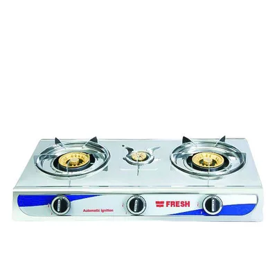 Fresh 2.5 Burner Stainless Steel Tabletop Gas Cooker