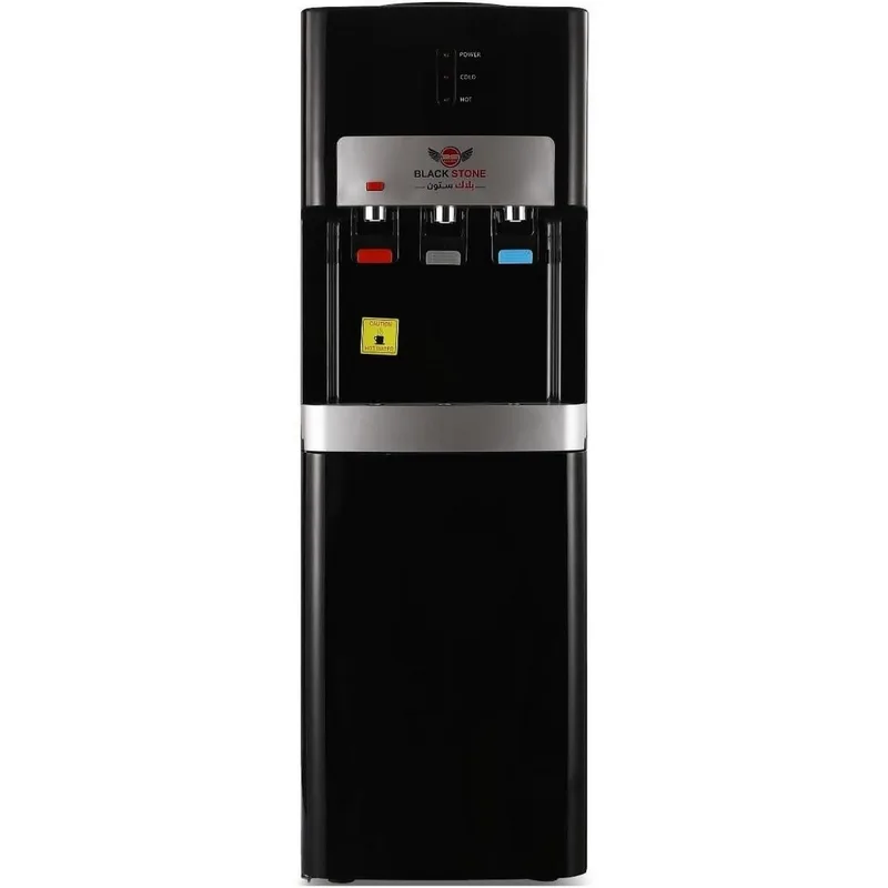 Black Stone Diamond Water Dispenser 3 Taps With Refrigerator